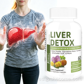 Las cápsulas Shecome Liver Detox apoyan la salud del cardo mariano